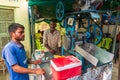 Sugar cane drink stall on Elephanta Island, Mumbai, India Royalty Free Stock Photo