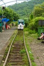 Passenger train on Elephanta Island, Mumbai, India