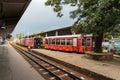 Toy Train Carriages at Kalka Station Royalty Free Stock Photo