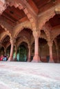 Interior of the Diwan-i-Aam in the Red Fort, Old Delhi