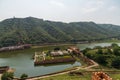 View from the Diwan-e-aam, Amber, Fort Amer , Rajasthan, India Royalty Free Stock Photo