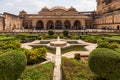 Sheesh Mahal and garden, Amber Fort, Amer , Rajasthan, India Royalty Free Stock Photo