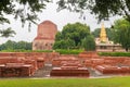 Dhamekh Stupa at Sarnath Royalty Free Stock Photo