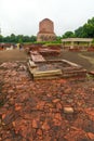 Dhamekh Stupa at Sarnath Royalty Free Stock Photo