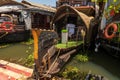Houseboat in the Kerala backwaters Royalty Free Stock Photo