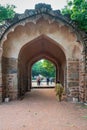 Arched entrance in the Qutub Minar Complex, Delhi, India