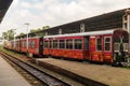 Toy Train Carriages at Kalka Station Royalty Free Stock Photo