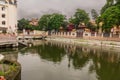 Reflection pool, Jain Temple of Kolkata Royalty Free Stock Photo