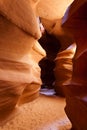 Passage in Lower Antelope Canyon, Page, Arizona Royalty Free Stock Photo
