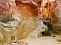 Passage in Petra, Jordan Royalty Free Stock Photo