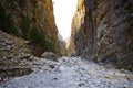 Passage of Samaria Gorge, Crete, Greece Royalty Free Stock Photo
