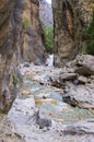 Passage of Samaria Gorge, Crete, Greece Royalty Free Stock Photo