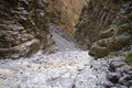 Passage of Samaria Gorge, Crete, Greece Royalty Free Stock Photo