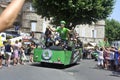 Passage of a Skoda car in the Tour de France caravan