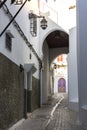 Passage street in the kasbah in Tangier medina Royalty Free Stock Photo