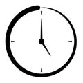 Passage of time icon punctuality concept Royalty Free Stock Photo