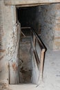 Passage under the roof, between the protective walls in the Fortified Church Prejmer in Prejmer city in Romania