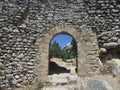 Passage in the wall of the Templar fortress of the 12th century.