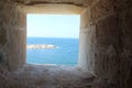 Passage way near Citadel of Qaitbay, Egypt. Royalty Free Stock Photo