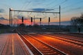 Passager train station Royalty Free Stock Photo