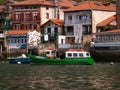 Passages, small motorboat to cross the river tourists Royalty Free Stock Photo