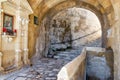 Passageway in Senglea, Malta Royalty Free Stock Photo