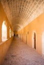 Passageway in the West Gate at the Arkadi Monastery, Arkadi, Crete, Greece Royalty Free Stock Photo