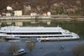 Passau, Bavaria, Germany: Excursion ship on the pier of the Danube river Royalty Free Stock Photo