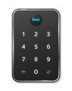 Passcode interface for lock and unlock - number keyboard Royalty Free Stock Photo