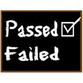 Passed exam grade