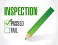 passed inspection check list illustration design Royalty Free Stock Photo