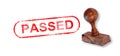 PASSED Rubber Stamp Royalty Free Stock Photo