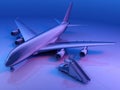 The passenger aircraft. Royalty Free Stock Photo