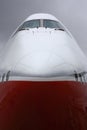 Passenger aircraft nose Royalty Free Stock Photo