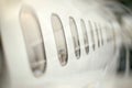 Passenger aircraft windows. Royalty Free Stock Photo