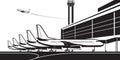 Passenger aircrafts at airport terminal