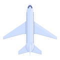 Passenger airline icon, cartoon style