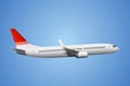 Passenger airliner in the sky Royalty Free Stock Photo