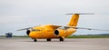 Passenger airplane Antonov An-148-100B of Saratov Airlines company on airfield