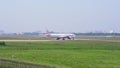 Passenger airplane bearing number B-18316 Airbus A330 of China Airlines taking off