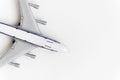 passenger airplane, close-up, on white background Royalty Free Stock Photo