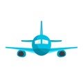 Passenger airplane. Commercial aircraft. Flat style vector illustration. Royalty Free Stock Photo