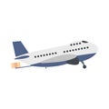 Passenger airplane flat Royalty Free Stock Photo