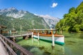 Passenger boat on the Koenigssee near Berchtesgaden, Bavaria, Ge Royalty Free Stock Photo