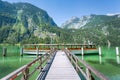 Passenger boat on the Koenigssee near Berchtesgaden, Bavaria, Ge Royalty Free Stock Photo