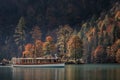 Passenger boat on the Koenigssee near Berchtesgaden Royalty Free Stock Photo