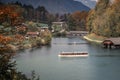Passenger boat on the Koenigssee Royalty Free Stock Photo