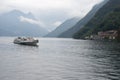 Passenger boat on lake Lugano, Switzerland