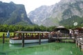 Passenger boat on Pier at Konigsee