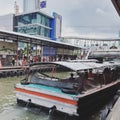 Passenger boat at san sab river, Bangkok Thailand